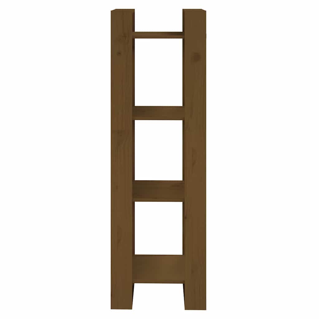 813867 vidaXL Book Cabinet/Room Divider Honey Brown 41x35x125 cm Solid Wood