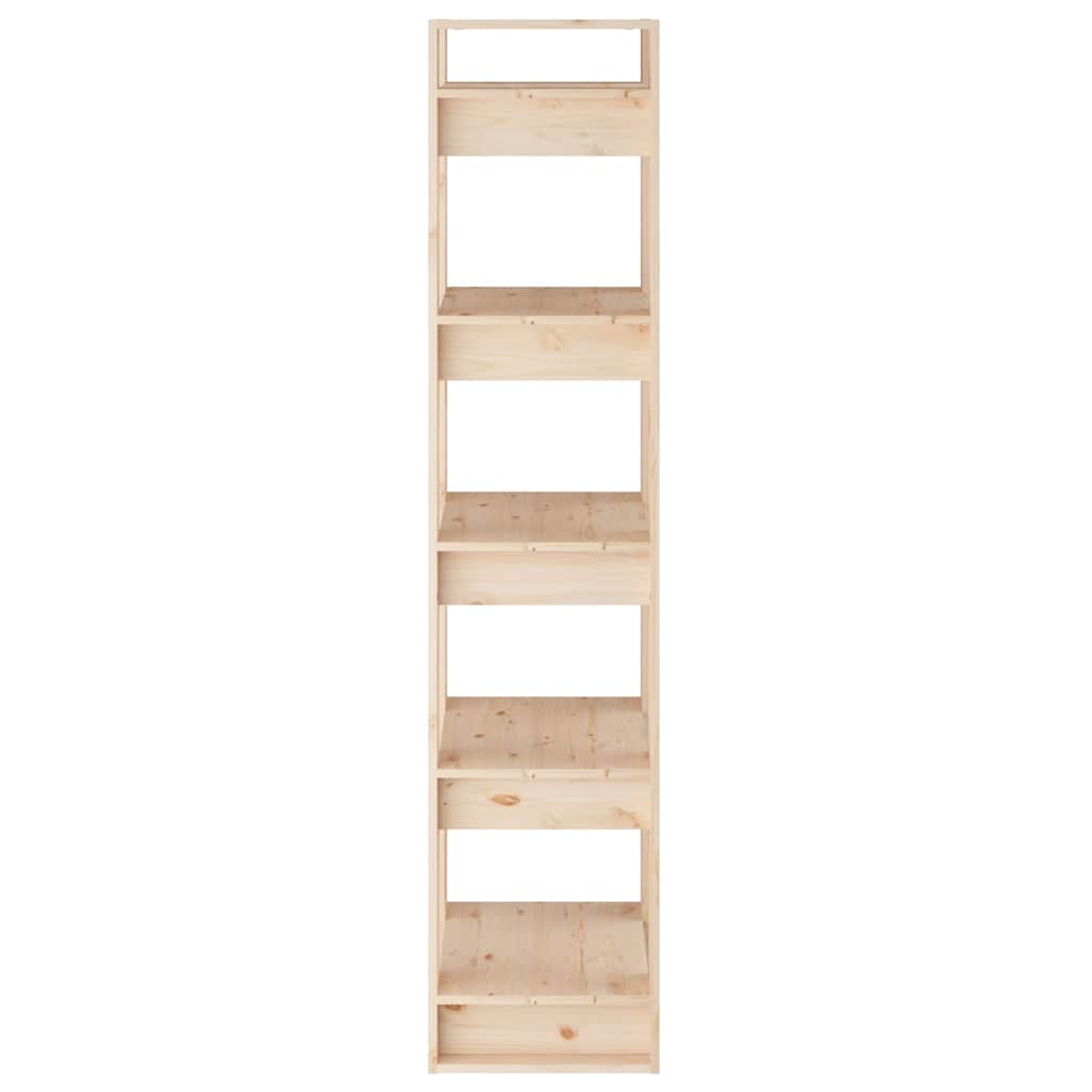 813869 vidaXL Book Cabinet/Room Divider 41x35x160 cm Solid Wood Pine