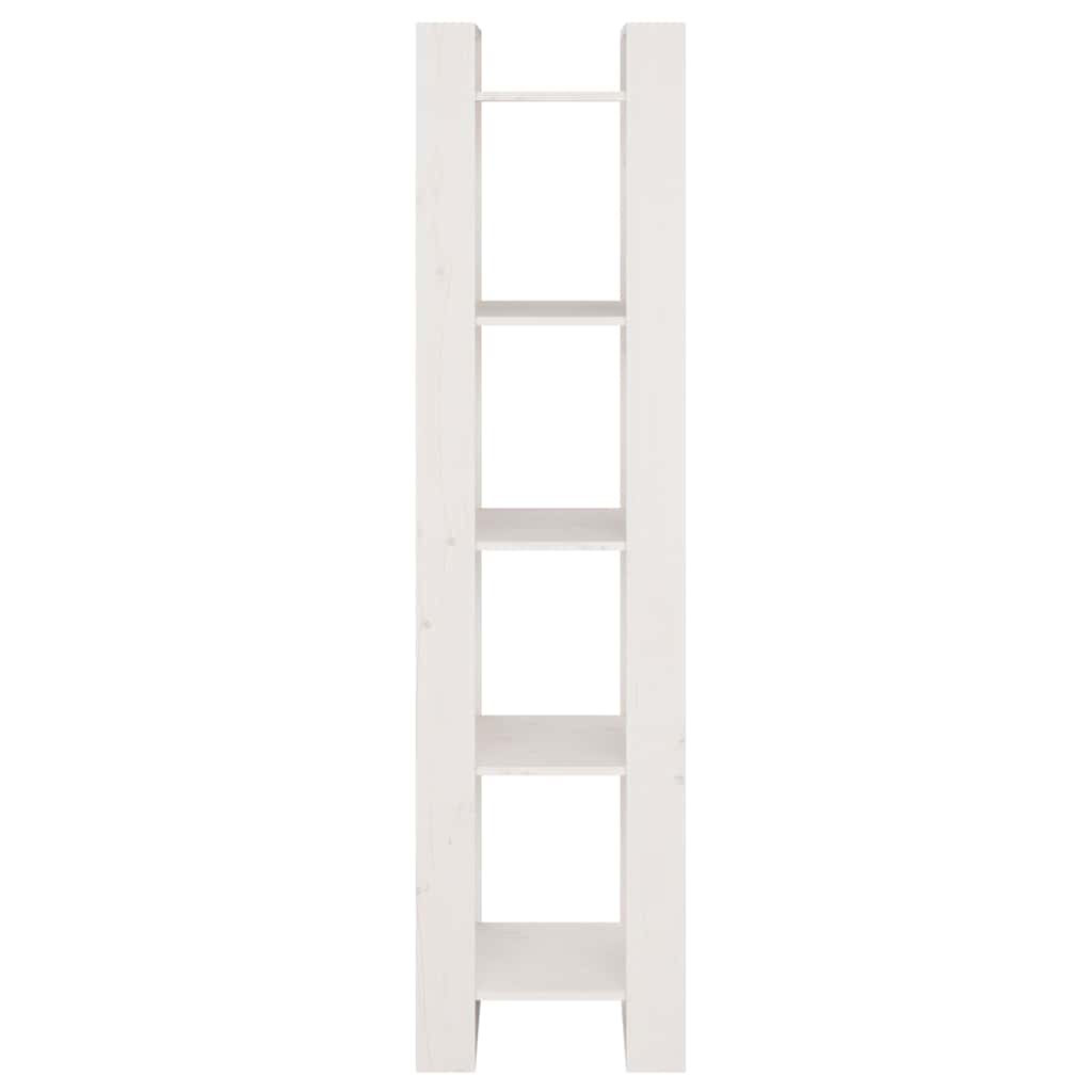 vidaXL Book Cabinet/Room Divider White 41x35x160 cm Solid Wood Pine