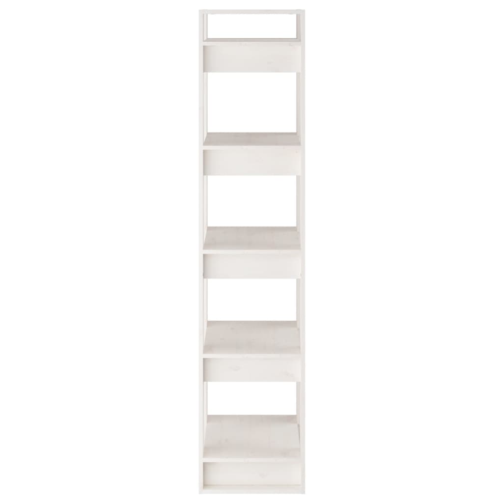 vidaXL Book Cabinet/Room Divider White 41x35x160 cm Solid Wood Pine