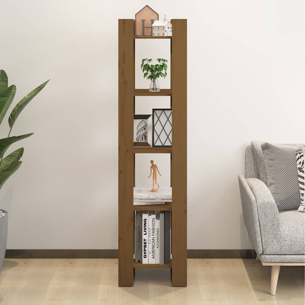 vidaXL Book Cabinet/Room Divider Honey Brown 41x35x160 cm