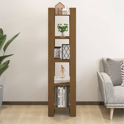 vidaXL Book Cabinet/Room Divider Honey Brown 41x35x160 cm