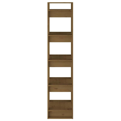 vidaXL Book Cabinet/Room Divider Honey Brown 41x35x160 cm