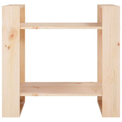 813874 vidaXL Book Cabinet/Room Divider 60x35x57 cm Solid Wood Pine