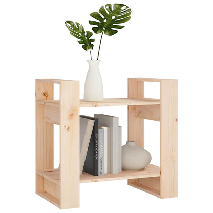 813874 vidaXL Book Cabinet/Room Divider 60x35x57 cm Solid Wood Pine