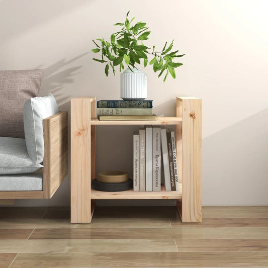 813874 vidaXL Book Cabinet/Room Divider 60x35x57 cm Solid Wood Pine
