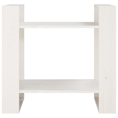 vidaXL Book Cabinet/Room Divider White 60x35x57 cm Solid Wood Pine