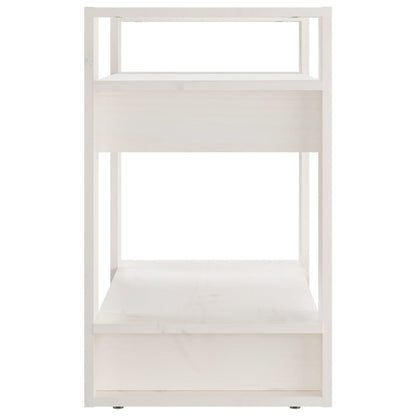 vidaXL Book Cabinet/Room Divider White 60x35x57 cm Solid Wood Pine