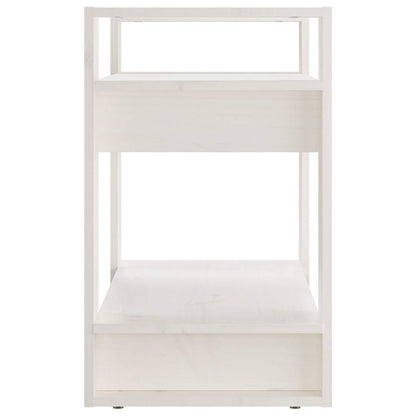 vidaXL Book Cabinet/Room Divider White 60x35x57 cm Solid Wood Pine