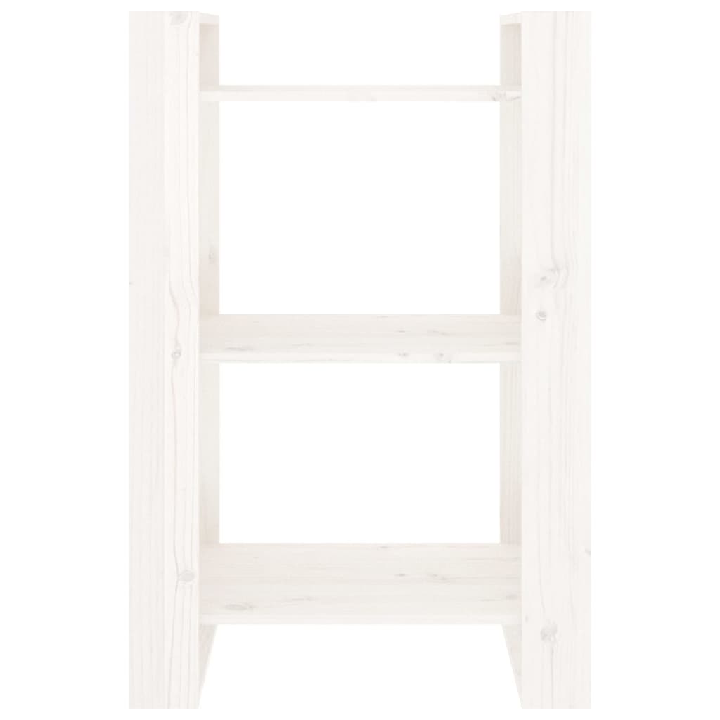 vidaXL Book Cabinet/Room Divider White 60x35x91 cm Solid Wood Pine