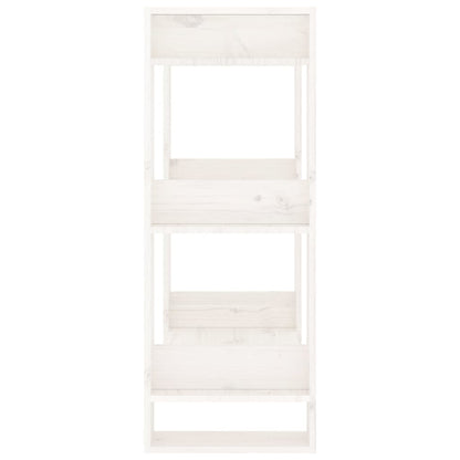 vidaXL Book Cabinet/Room Divider White 60x35x91 cm Solid Wood Pine