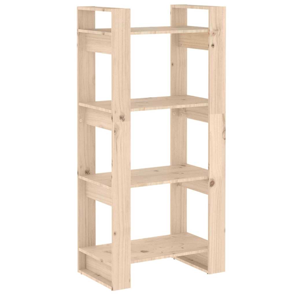 813884 vidaXL Book Cabinet/Room Divider 60x35x125 cm Solid Wood