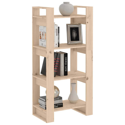 813884 vidaXL Book Cabinet/Room Divider 60x35x125 cm Solid Wood
