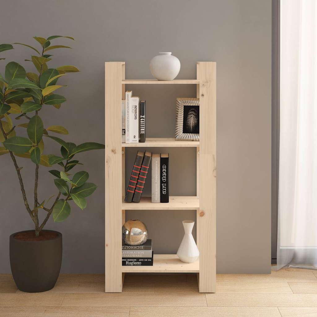 813884 vidaXL Book Cabinet/Room Divider 60x35x125 cm Solid Wood