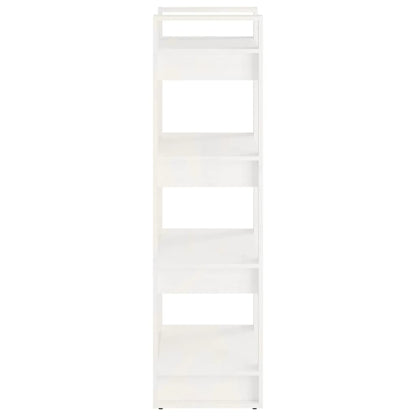 vidaXL Book Cabinet/Room Divider White 60x35x125 cm Solid Wood