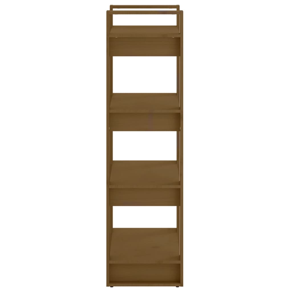 vidaXL Book Cabinet/Room Divider Honey Brown 60x35x125 cm Solid Wood