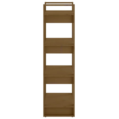 vidaXL Book Cabinet/Room Divider Honey Brown 60x35x125 cm Solid Wood