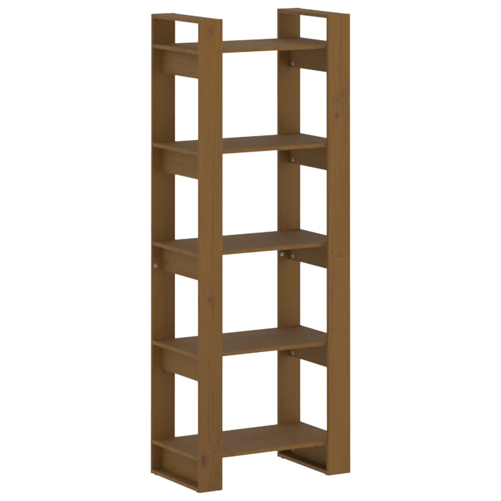 vidaXL Book Cabinet/Room Divider Honey Brown 60x35x160 cm Solid Wood