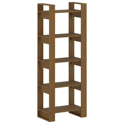 vidaXL Book Cabinet/Room Divider Honey Brown 60x35x160 cm Solid Wood