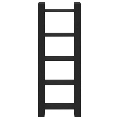 vidaXL Book Cabinet/Room Divider Black 60x35x160 cm Solid Wood