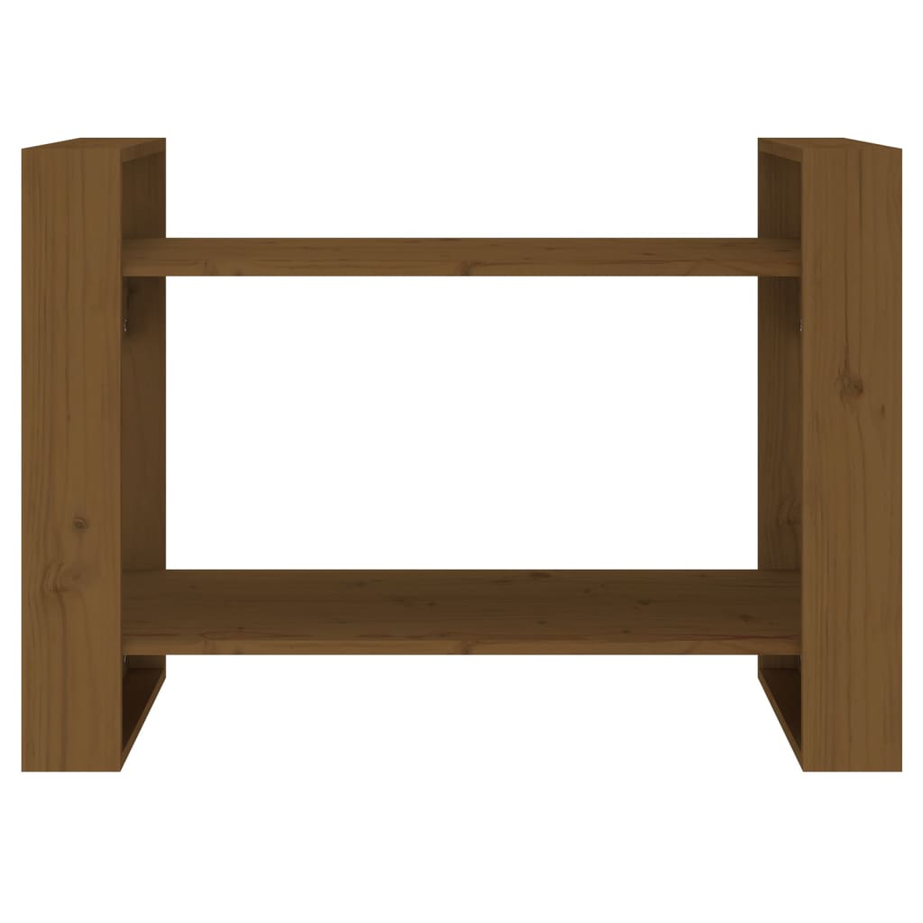 vidaXL Book Cabinet/Room Divider Honey Brown 80x35x56.5 cm Solid Wood