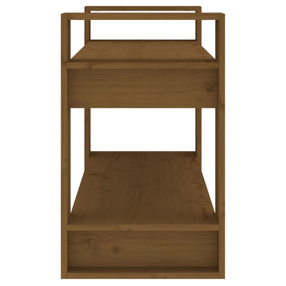 vidaXL Book Cabinet/Room Divider Honey Brown 80x35x56.5 cm Solid Wood