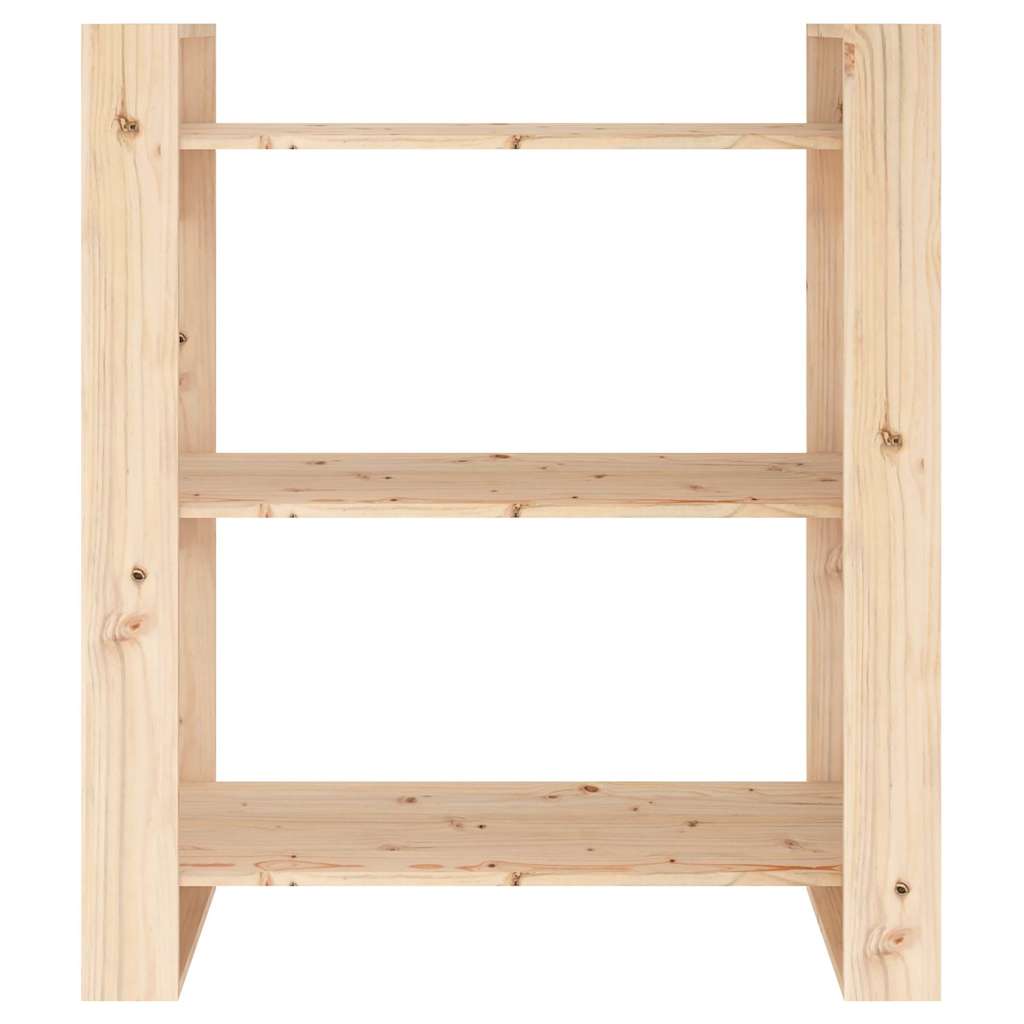 vidaXL Book Cabinet/Room Divider 80x35x91 cm Solid Wood Pine