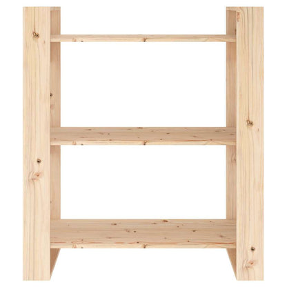 vidaXL Book Cabinet/Room Divider 80x35x91 cm Solid Wood Pine