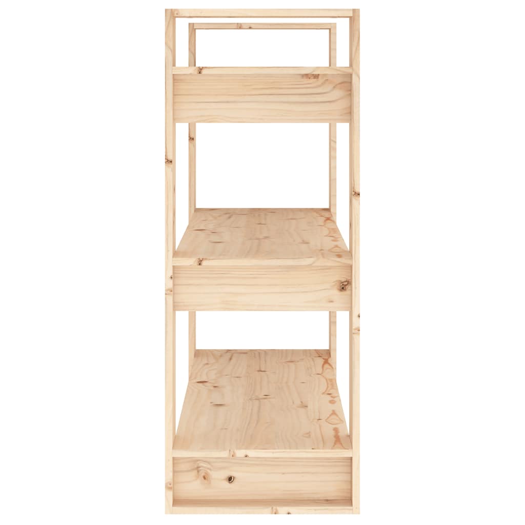 vidaXL Book Cabinet/Room Divider 80x35x91 cm Solid Wood Pine