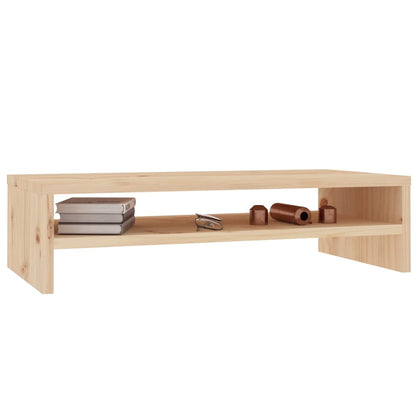 813914 vidaXL Monitor Stand 50x24x13 cm Solid Wood Pine