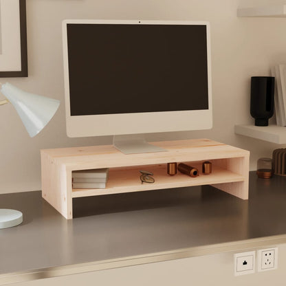 813914 vidaXL Monitor Stand 50x24x13 cm Solid Wood Pine