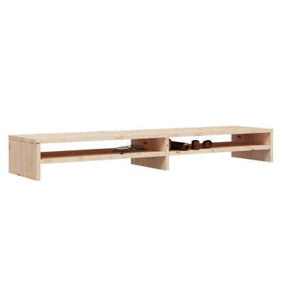 813919 vidaXL Monitor Stand 100x24x13 cm Solid Wood Pine