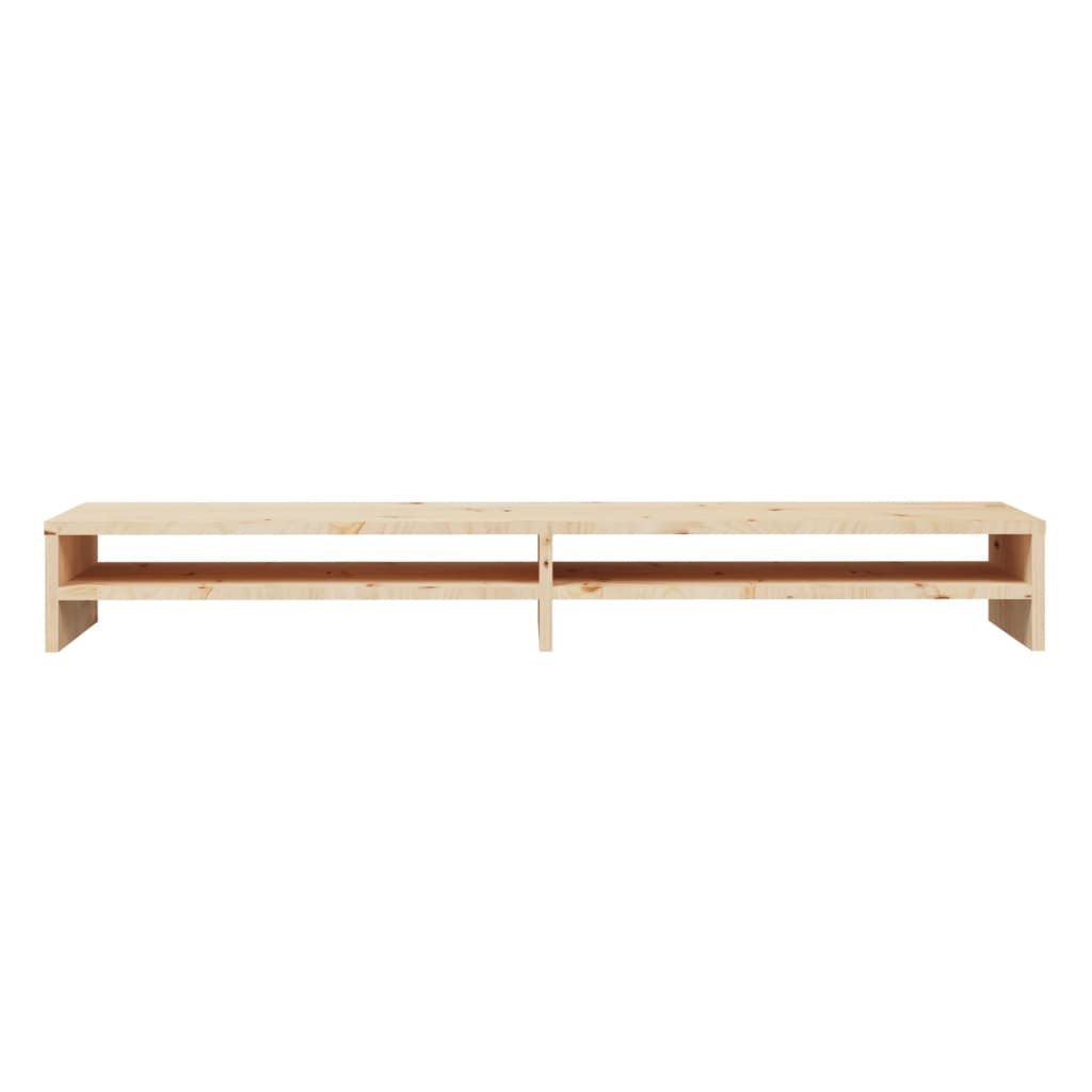 813919 vidaXL Monitor Stand 100x24x13 cm Solid Wood Pine