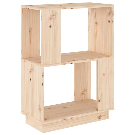 814029 vidaXL Book Cabinet/Room Divider 51x25x70 cm Solid Wood Pine