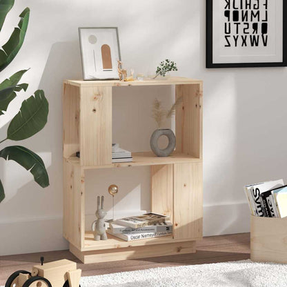 814029 vidaXL Book Cabinet/Room Divider 51x25x70 cm Solid Wood Pine