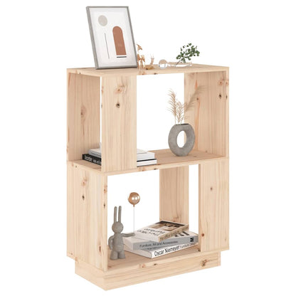 814029 vidaXL Book Cabinet/Room Divider 51x25x70 cm Solid Wood Pine