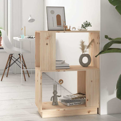 814029 vidaXL Book Cabinet/Room Divider 51x25x70 cm Solid Wood Pine