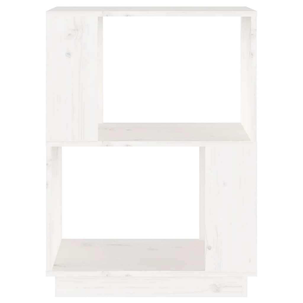 vidaXL Book Cabinet/Room Divider White 51x25x70 cm Solid Wood Pine