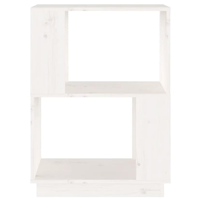 vidaXL Book Cabinet/Room Divider White 51x25x70 cm Solid Wood Pine
