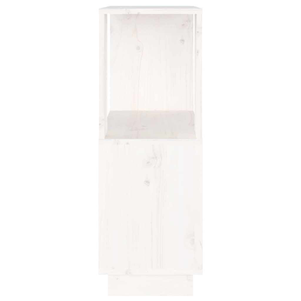 vidaXL Book Cabinet/Room Divider White 51x25x70 cm Solid Wood Pine