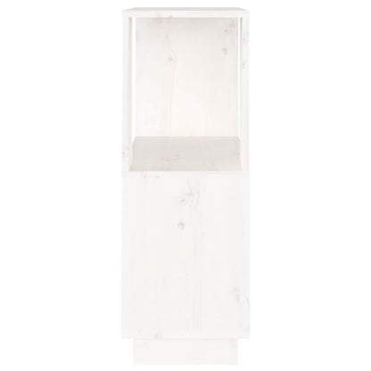 814030 vidaXL Book Cabinet/Room Divider White 51x25x70 cm Solid Wood Pine