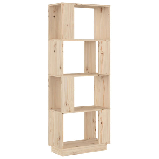 814039 vidaXL Book Cabinet/Room Divider 51x25x132 cm Solid Wood Pine
