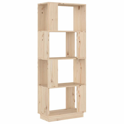 814039 vidaXL Book Cabinet/Room Divider 51x25x132 cm Solid Wood Pine