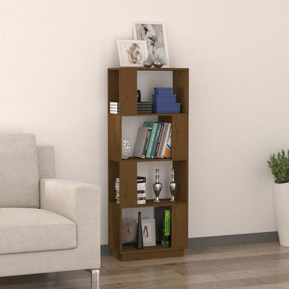 vidaXL Book Cabinet/Room Divider Honey Brown 51x25x132 cm