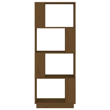 vidaXL Book Cabinet/Room Divider Honey Brown 51x25x132 cm Solid Wood Pine