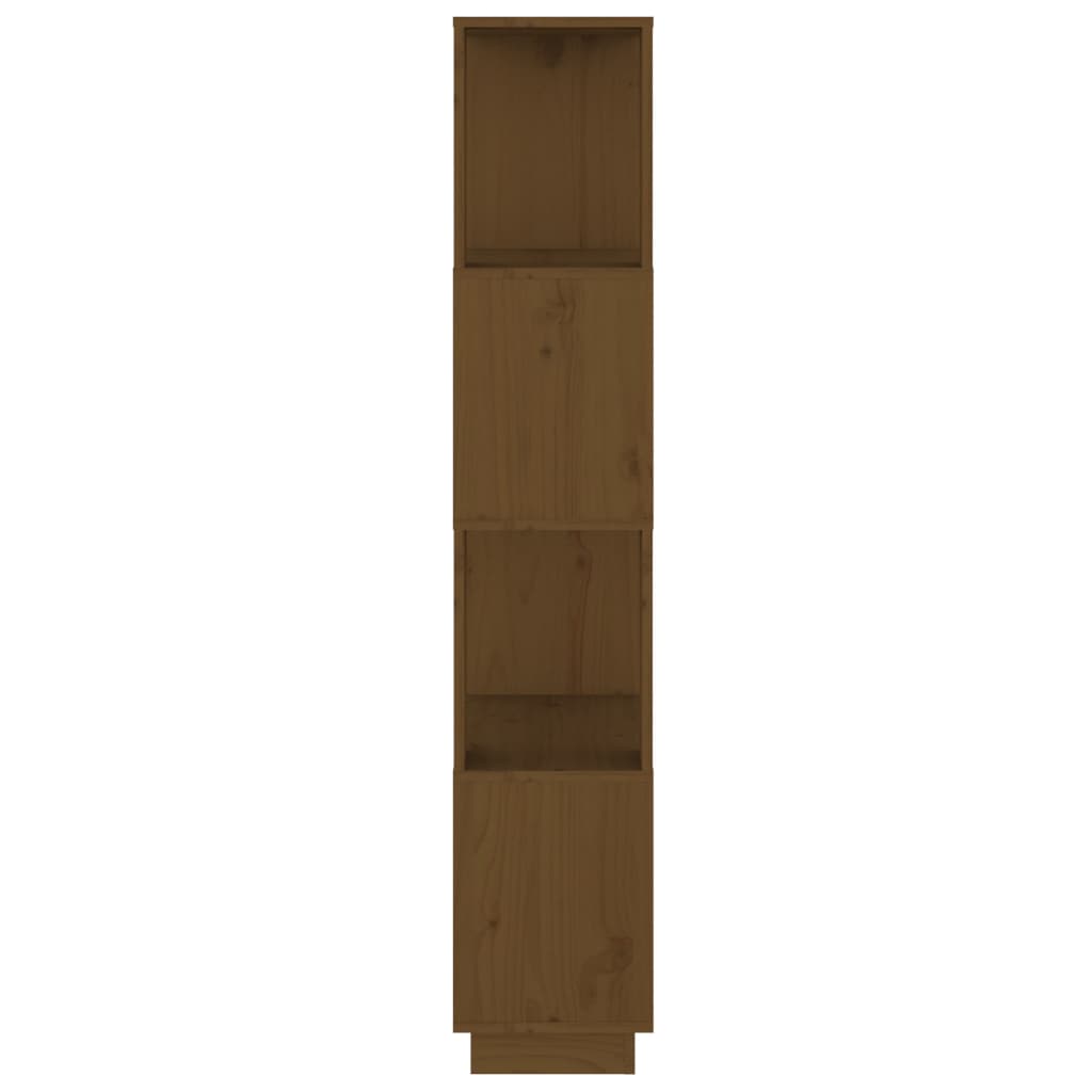 vidaXL Book Cabinet/Room Divider Honey Brown 51x25x132 cm Solid Wood Pine