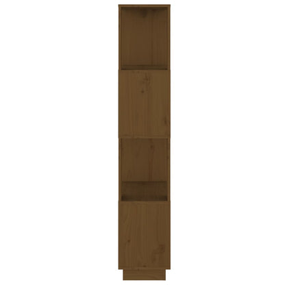 vidaXL Book Cabinet/Room Divider Honey Brown 51x25x132 cm Solid Wood Pine