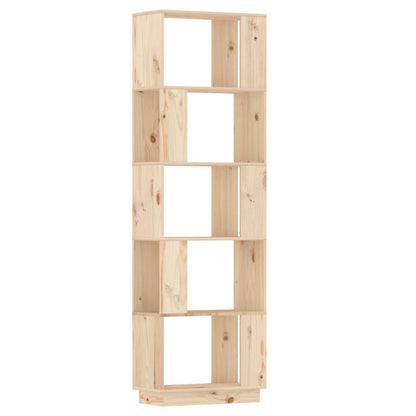 814044 vidaXL Book Cabinet/Room Divider 51x25x163,5 cm Solid Wood Pine