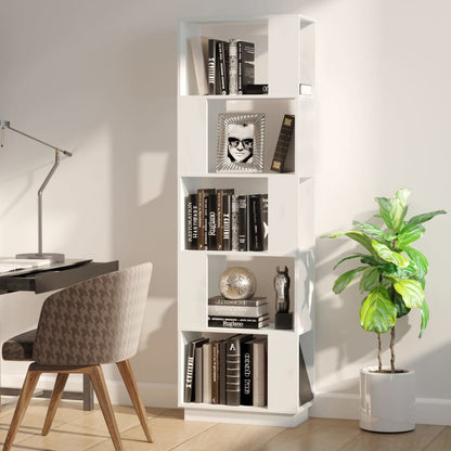 vidaXL Book Cabinet/Room Divider White 51x25x163.5 cm Solid Wood Pine