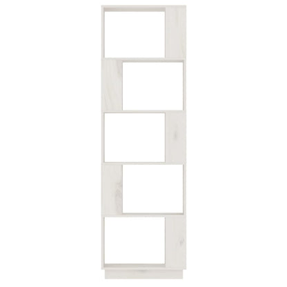 vidaXL Book Cabinet/Room Divider White 51x25x163.5 cm Solid Wood Pine